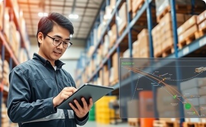 中转仓库：系统记录运输去向与库存动态